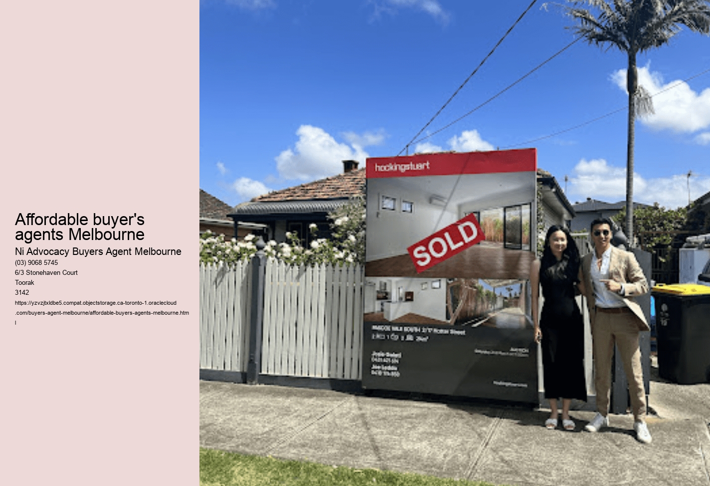 Affordable buyer's agents Melbourne